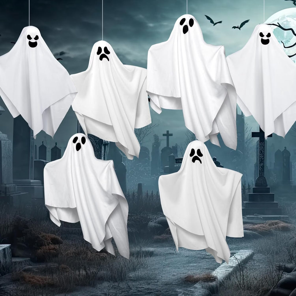 19.6 in Hanging Ghost Swarm – 6 Pack