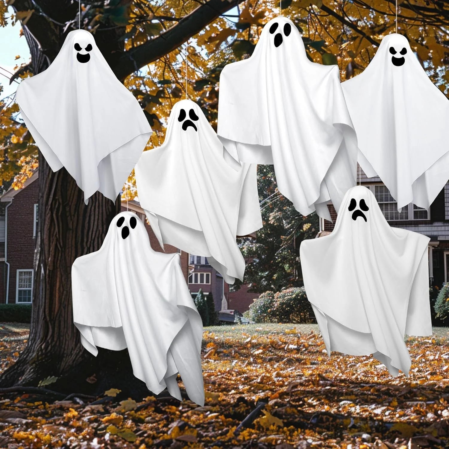 19.6 in Hanging Ghost Swarm – 6 Pack