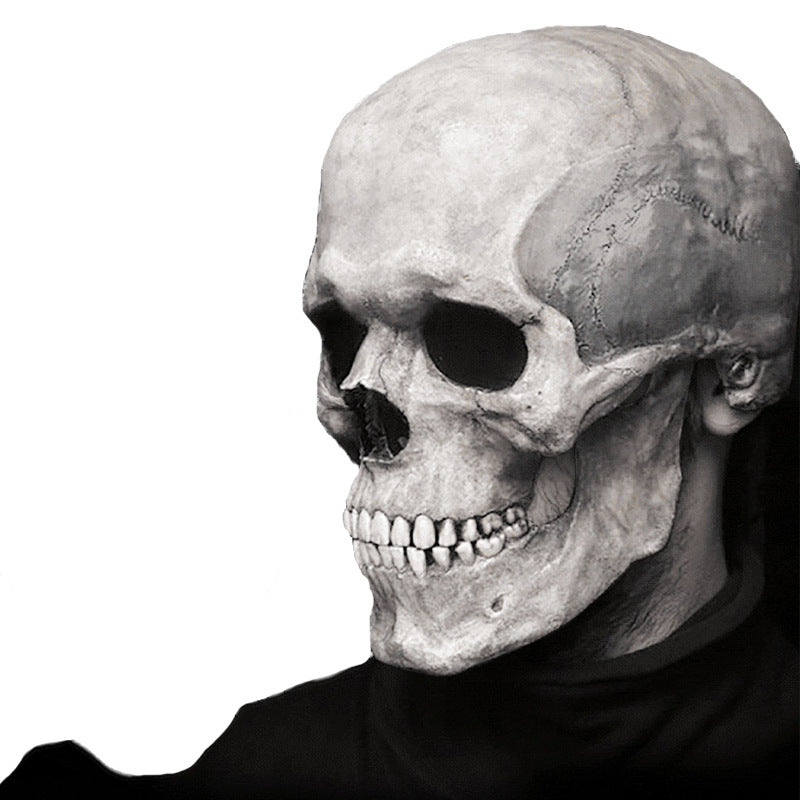 Movable-Jaw Full-Head Skull Mask