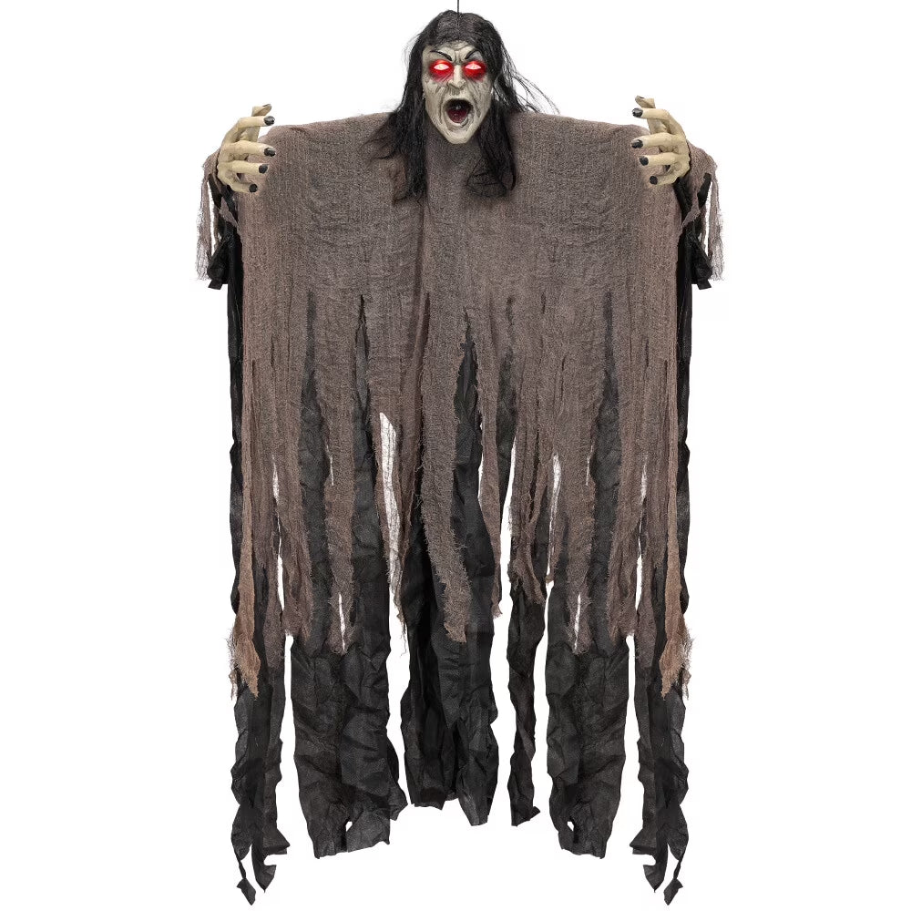 Halloween Decorations Outdoor,Zombie Groundbreaker with Green Face and Lighted Eyes for Graveyard,Outdoor Scary Halloween Yard Decorations,Haunted House Decorations