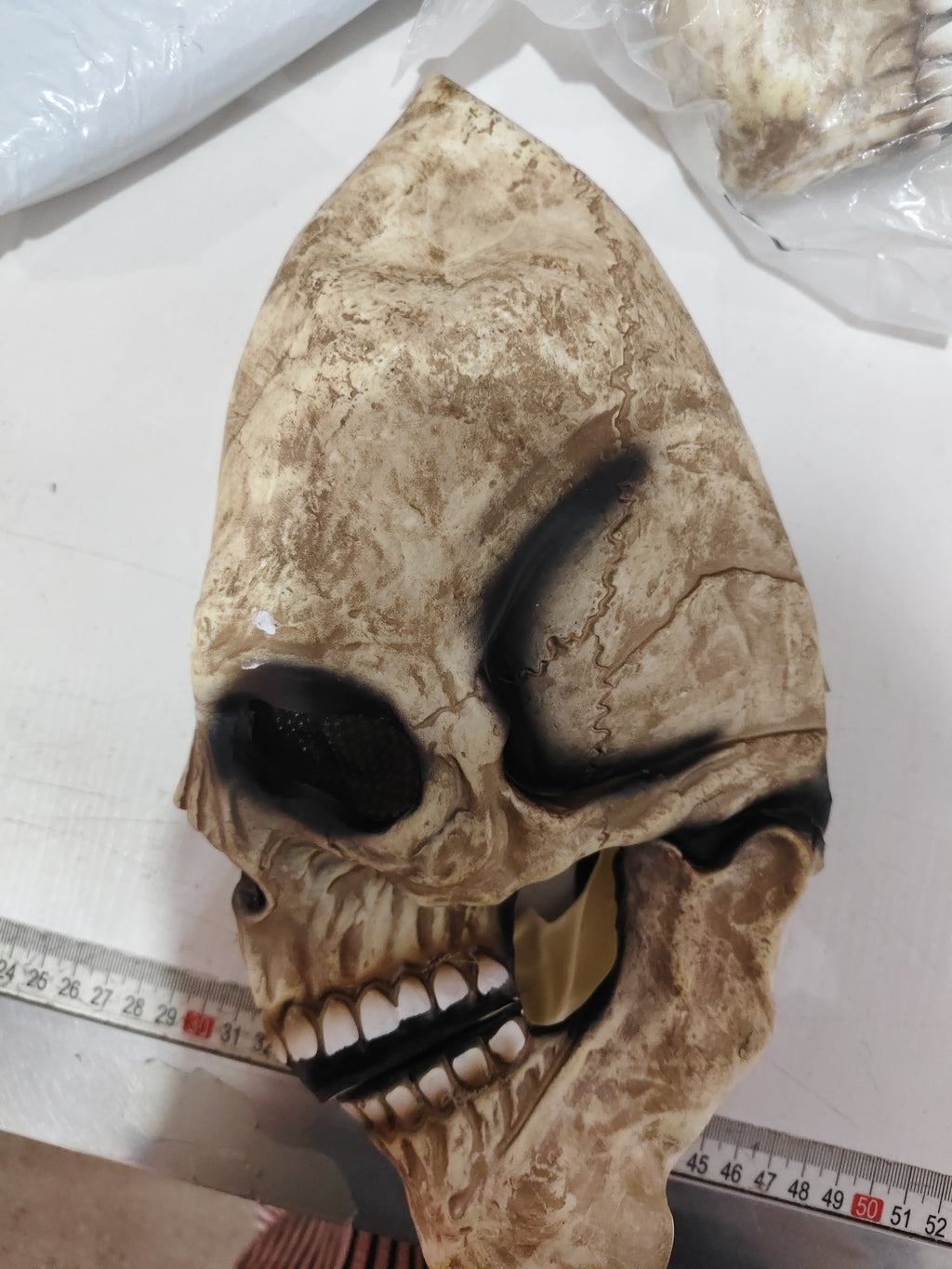 Movable-Jaw Full-Head Skull Mask