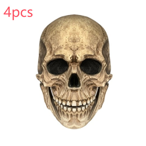 Movable-Jaw Full-Head Skull Mask